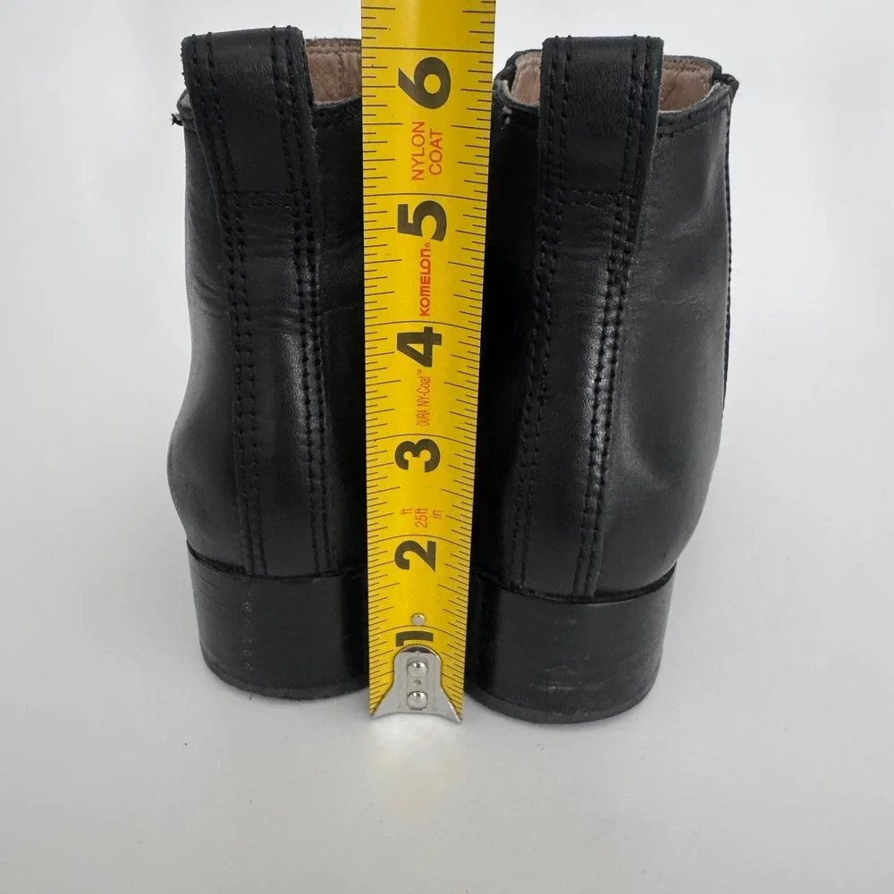 Madewell Leather Carina‎ Ankle Boots Chelsea Block Heel Women Size 8 Boot